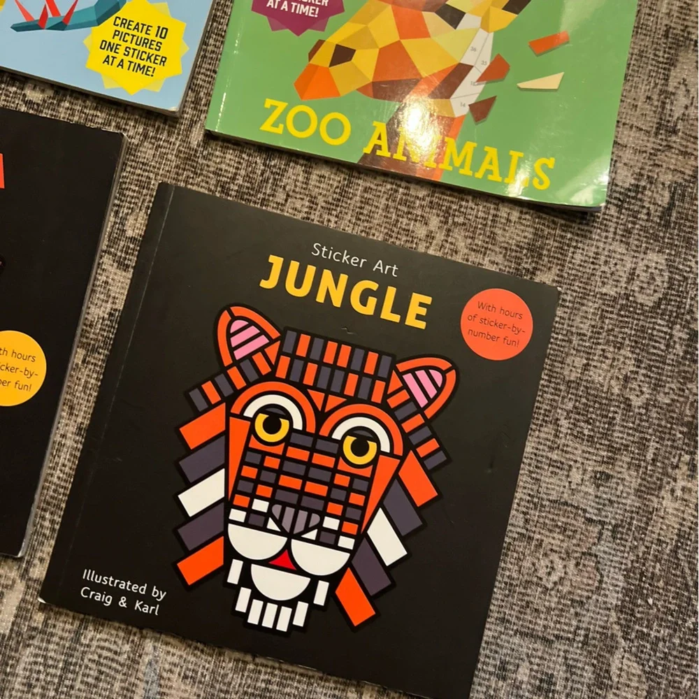 Set of 4 “Paint by Sticker Kids